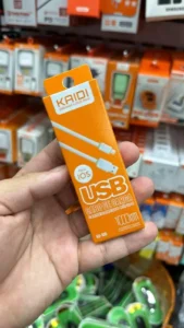 Cabo USB IOS super resistente 1 Metro Branco – Branco
