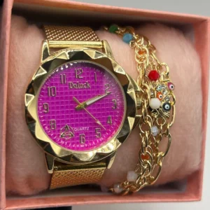 Kit Relógio Feminino Doluck Original + Pulseira + Caixa