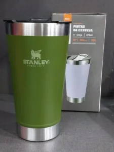 Copo Térmico Inox com Tampa e Abridor De Garrafas 473ml