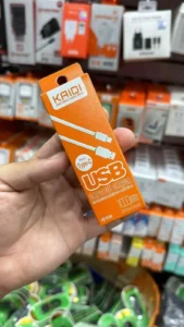 Cabo USB Tipo C super resistente 1 Metro Branco – Branco