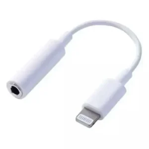 Cabo Adaptador Lightning apple para fone P2 – Branco