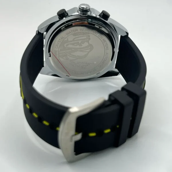 Teste Heuer CAL 2025 – Prime Itália Mesclado com Fundo Preto, Preto, Dourado - À prova d'água - Imagem 8