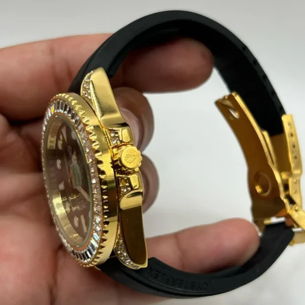 Rolex Submariner Prime Itália – Quartz Dourado e Preto - Imagem 6