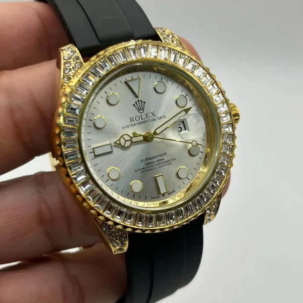 Rolex Submariner Prime Itália – Quartz Dourado e Preto - Imagem 2