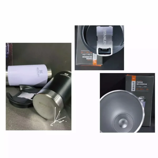 Copo Térmico Inox com Tampa e Abridor De Garrafas 473ml - Imagem 2
