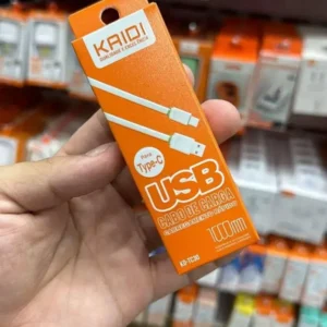 Cabo USB Tipo C super resistente 1 Metro Branco - Branco