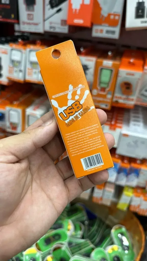 Cabo USB Tipo C super resistente 1 Metro Branco - Branco - Imagem 2