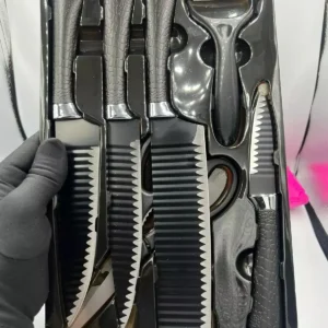 Conjunto de Facas Antiaderentes Aço Inoxidável - 6 peças - Preto